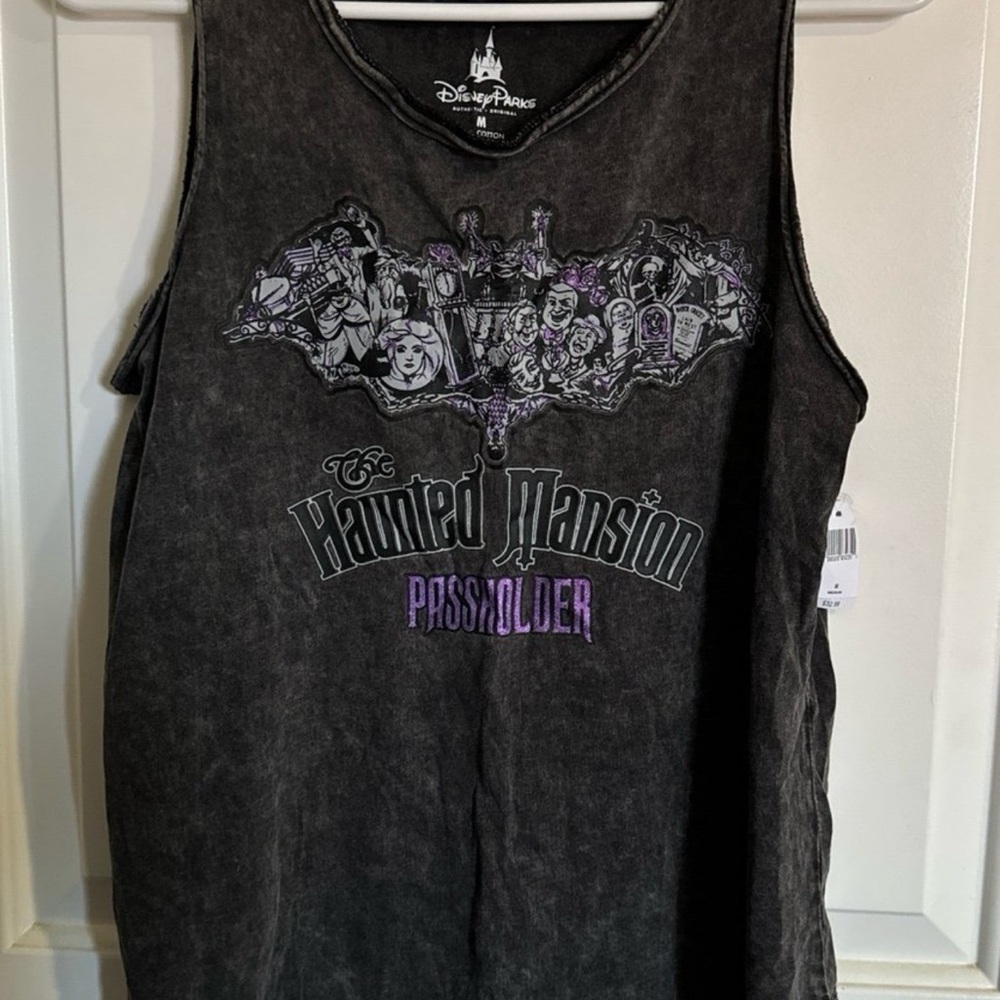 Limited Edition Disney Parks Haunted Mansion Passholder Tank Top Size M